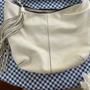 Gianni Chirini  gorgeous white Leather Hobo Bag